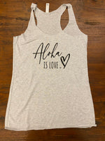 Load image into Gallery viewer, Aloha is Love Racer Tank
